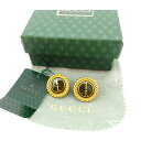 【春の大感謝祭 30％OFF】グッチ GUCCI カフス レディース ゴールド×オリーブ 【グッチ】 A1068 【中古】