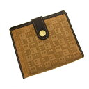 【スプリングセール】バリー Wホック財布 ロゴ ブラック BALLY 【バリー】 a329s 【中古】
