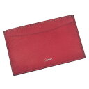【スプリングセール】カルティエ カードケース カード パスケース ロゴ入り レマスト ピンク×シルバー Cartier 【カルティエ】 a648s 【中古】