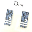 【春の大感謝祭 30％OFF】クリスチャン ディオール Christian Dior イヤリング アクセサリー レディース ブルー×シルバーブルー 【ディオール】 A925 【中古】