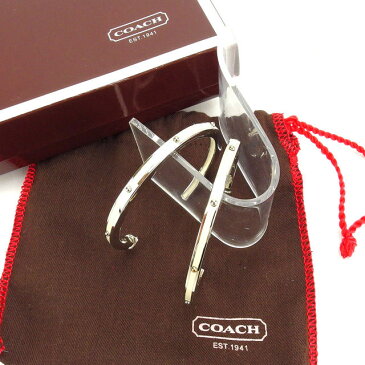 【中古】 コーチ COACH ピアス アクセサリー レディース スタッズ付き シルバー×ゴールド×アイボリー C1923