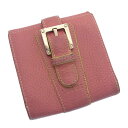 【スプリングセール】ロエベ Wホック財布 ピンク LOEWE ホックサイフ ホック財布 財布 サイフ財布 ユニセックス 小物 【ロエベ】 C585 【中古】(4)