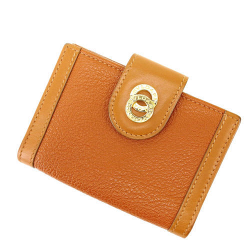 【スプリングセール30％OFF】ブルガリ カードケース カード ドッピオトンド ライトブラウン BVLGARI 【ブルガリ】 e565s 【中古】