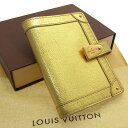 【冬のTHEセール 30%OFF】【送料無料】 【中古】 ルイヴィトン Louis Vuitton 手帳カバー レア レディース アジェンダ パルトネールPM オール(ゴールド) 【ルイ・ヴィトン】 F396