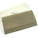 【冬のTHEセール 30%OFF】クリスチャン ディオール 長財布 ファスナー 二つ折り アルティメット トロッター グレー Christian Dior 【ディオール】 f629s 【中古】