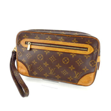 【中古】 ルイヴィトン Louis Vuitton セカンドバッグ クラッチバッグ 男女兼用 マルリードラゴンヌGM モノグラム M51825 ブラウン モノグラムキャンバス (あす楽対応)人気 K373 .