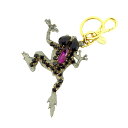 【スプリングセール】ミュウミュウ キーホルダー ブランドキーホルダー キーホルダー アウトレット 夏 アイテム ブラック×グレー×ゴールド ビジュー 送料無料 ...