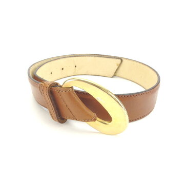【中古】 フェンディ FENDI ベルト ♯38 レディース ブラウン×ゴールド L767 .