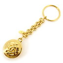 【スプリングセール】シャネル CHANEL キーホルダー キーリング レディース ゴールド ゴールド金具 【シャネル】 L1409 【中古】