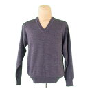 【スプリングセール】サンローラン ニット Vネック セーター ヴィンテージ YSLロゴ グレー 毛100% SAINT LAURENT 【サンローラン】 l2271s 【中古】(4)