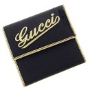 【春の大感謝祭 30％OFF】グッチ 三つ折り財布 ロゴ ブラック×グレイ GUCCI 三つ折りサイフ サイフ 財布 折りタタミ 三つ折り財布財布 ユニセックス 小物 【グッチ】 M443 【中古】