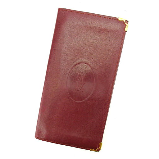 【スプリングセール】カルティエ 長札入れ マストライン ボルドー×ゴールド レザー Cartier 【カルティエ】 q305s 【中古】 【スプリングセール】カルティエ 長札入れ マストライン ボルドー×ゴールド レザー Cartier 【カルティエ】 q305s 【中古】