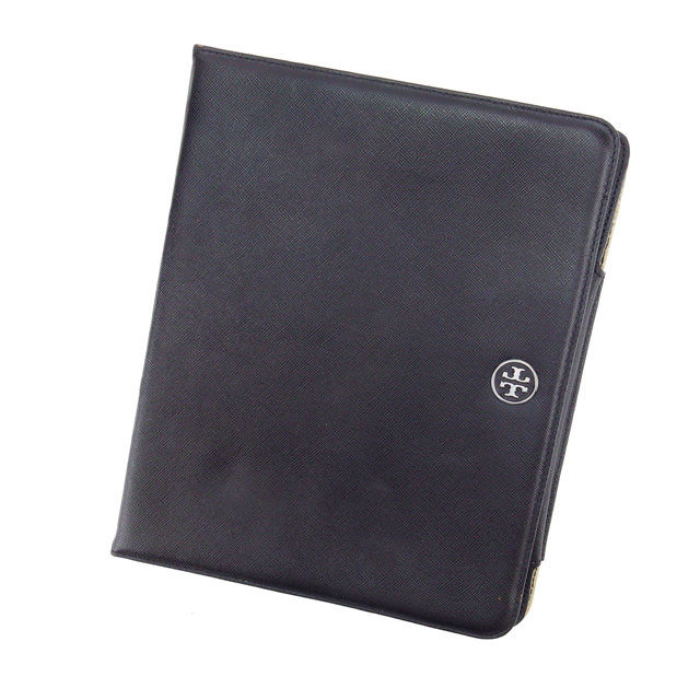 【スプリングセール】トリバーチ Tory Burch iPadケース アイパッド レディース ブラック×ブラックシルバー 【トリバーチ】 T12219 【中古】