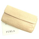 【春の大感謝祭 30％OFF】フルラ ポーチ 化粧ポーチ クロコダイル型押し ピンク レザー FURLA 【フルラ】 t1338s 【中古】