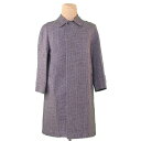 【スプリングセール】バーバリー BURBERRY コート シングル ロング メンズ ステンカラー グレー×ブラック ウール毛100%(裏地)キュプラ 【バーバリー】 T2189 【中古】(4)