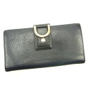 【スプリングセール】グッチ 長財布 ファスナー付き長財布 アビー ブラック×ゴールド レザー GUCCI 【グッチ】 t226s 【中古】