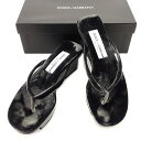 【春の大感謝祭 30％OFF】ドルチェ&ガッバーナ パンプス #37 ダークブラウン レーヨン DOLCE&GABBANA t2824s ブランド 【中古】