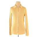 【スプリングセール】セリーヌ ニット ブランドニット ニット 長袖 アウトレット 夏 アイテム ベージュ ♯38サイズ VISCOSE 100% リブ 送料無料...