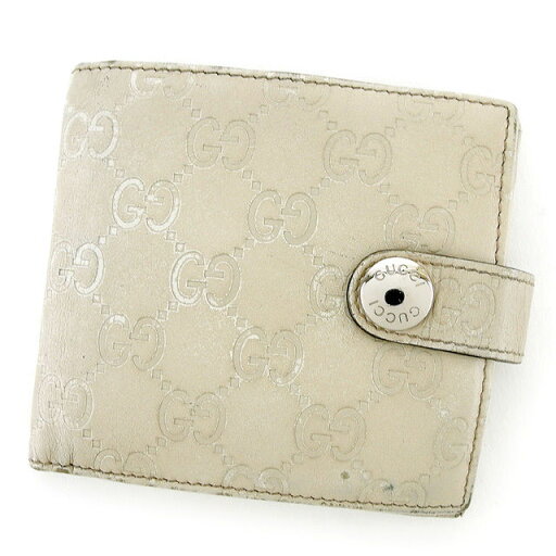 【スプリングセール】グッチ 二つ折り財布 グッチシマ グレー レザー GUCCI 二つ折りサイフ 財布 サイフ 収納ブランド財布 2つ折り財布 ユニセックス 小物 T837 ブランド 【中古】 【スプリングセール】グッチ 二つ折り財布 グッチシマ グレー レザー GUCCI 二つ折りサイフ 財布 サイフ 収納ブランド財布 2つ折り財布 ユニセックス 小物 T837 ブランド 【中古】