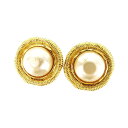 【春の大感謝祭 30％OFF】シャネル イヤリング アクセサリー フェイクパール ゴールド×パール CHANEL 【シャネル】 t3391s 【中古】