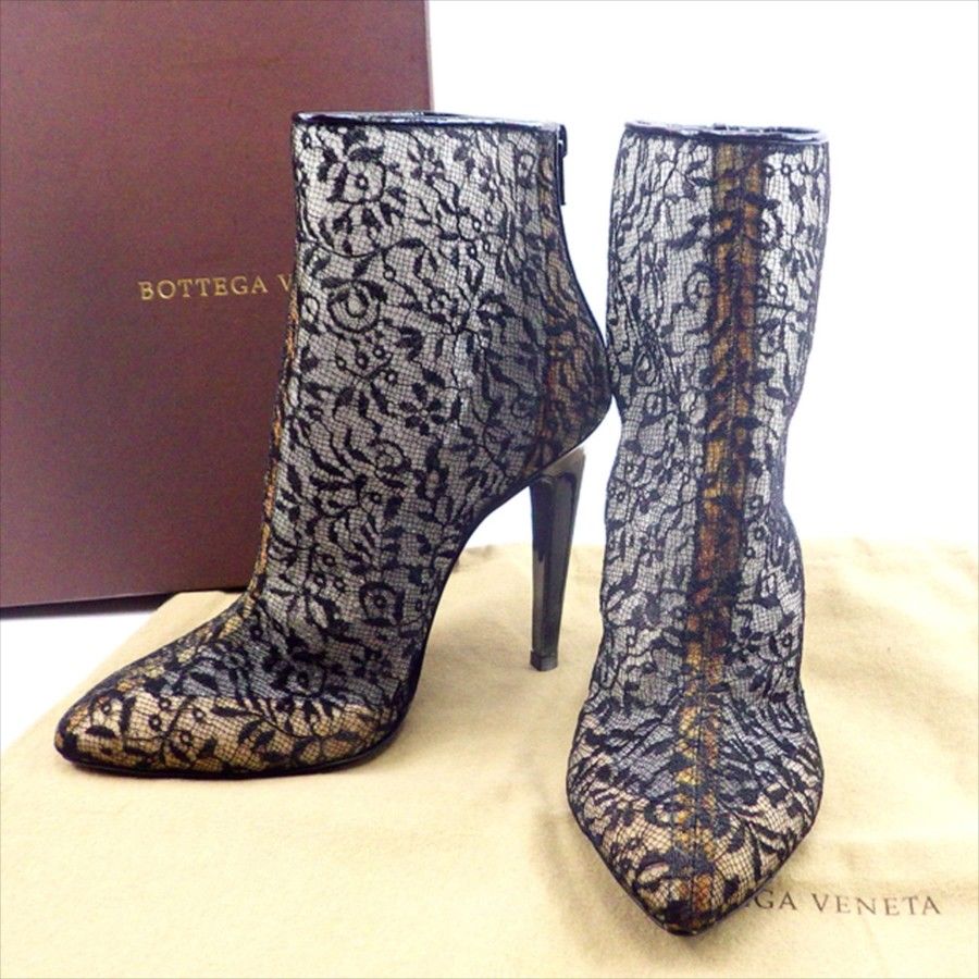 【スプリングセール30％OFF】ボッテガ ヴェネタ BOTTEGA VENETA ブーツ シューズ 靴 メンズ可 #36 ブラック 【ボッテガ・ヴェネタ】 T4664 【中古】