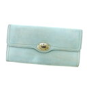 プラダ 長財布 財布 ファスナー付き ロゴプレート ブルー シルバー レザー PRADA 【プラダ】 t5511s 【中古】(4)