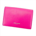 【スプリングセール】サンローラン カードケース カード 名刺入れ ロゴ ピンク ゴールド レザー SAINT LAURENT 【サンローラン】 t5719s 【...