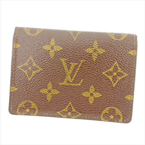 【冬のTHEセール 30%OFF】ルイ ヴィトン Louis Vuitton 定期入れ ケース パスケース レディース メンズ 可 ポルト2カルトヴェルティカル ブラウン ベージュ モノグラムキャンバス T5736 ブランド 【中古】