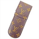 【春の大感謝祭 30％OFF】ルイ ヴィトン Louis Vuitton ペンケース 筆箱 メンズ可 エテュイ・スティロ ブラウン PVC×レザー 【ルイ・ヴィトン】 T5801 【中古】