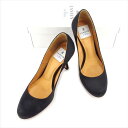 【スプリングセール】ランバン LANVIN パンプス 靴 シューズ レディース #22ハーフ ブラック サテン T5922 ブランド 【中古】(4)
