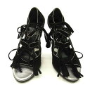 【スプリングセール】シャネル CHANEL サンダル ミュール 靴 レディース ♯36・シルバーパイピング ブラック×シルバー 【シャネル】 T10708 【中...