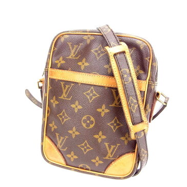 【中古】 ルイヴィトン Louis Vuitton ショルダーバッグ /斜めがけショルダー メンズ可 /ダヌーブ モノグラム M45266 ブラウン PVC×レザー (あす楽対応)(激安・即納) Y328 .