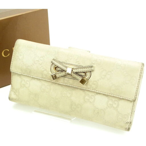 グッチ 長財布 グッチシマ ベージュ GUCCI 【グッチ】 t12963s 【中古】 グッチ 長財布 グッチシマ ベージュ GUCCI 【グッチ】 t12963s 【中古】