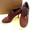 【スプリングセール】ルイヴィトン Louis Vuitton ブーティ 編ミ上ゲ レディース ボルドー 【ルイ・ヴィトン】 T16475 【中古】