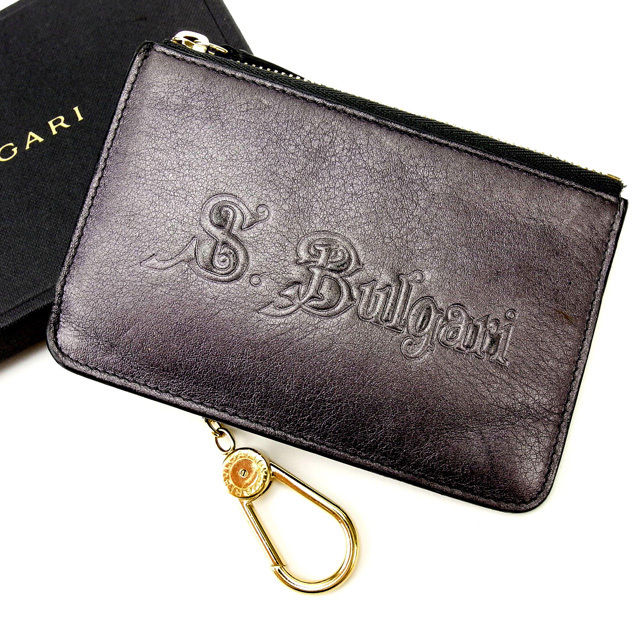 【スプリングセール30％OFF】ブルガリ BVLGARI コインケース ケース キーケース レディース パープル 【ブルガリ】 T11687 【中古】