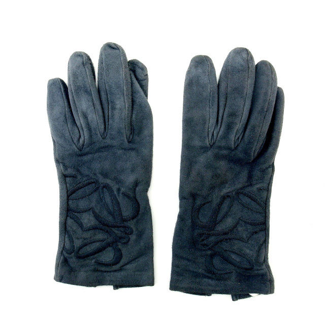 【ブラックフライデー30%OFFクーポン】ロエベ 手袋 グレー LOEWE 【ロエベ】 t14418s 【中古】 ブランド ハイブランド ヴィンテージ 送料無料