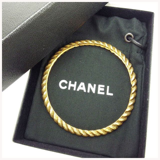 【Fashion Special Fair 30%OFFクーポン】シャネル バングル アクセサリー ヴィンテージ ゴールド CHANEL 【シャネル】 t135...