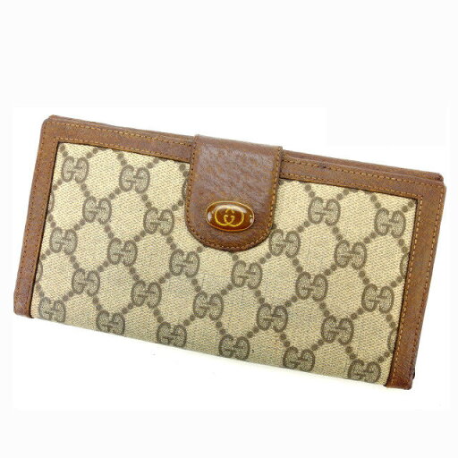 【スプリングセール】グッチ 長財布 GGキャンバス ブラウン×ベージュ GUCCI 【グッチ】 t10589s 【中古】 【スプリングセール】グッチ 長財布 GGキャンバス ブラウン×ベージュ GUCCI 【グッチ】 t10589s 【中古】