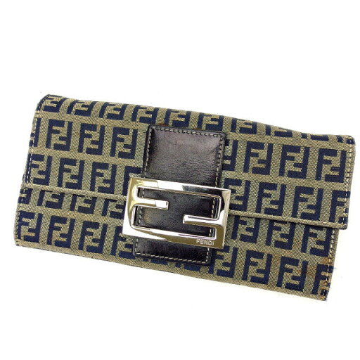 【スプリングセール】フェンディ 長財布 ズッキーノ ネイビー×ベージュ FENDI 【フェンディ】 t15450s 【中古】 【スプリングセール】フェンディ 長財布 ズッキーノ ネイビー×ベージュ FENDI 【フェンディ】 t15450s 【中古】