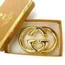 【スプリングセール】グッチ バックル ヴィンテージ インターロッキング ゴールド GUCCI 【グッチ】 t14681s 【中古】