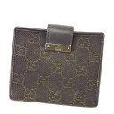 【スプリングセール】グッチ 二つ折り財布 GGキャンバス ブラウン GUCCI 【グッチ】 t11858s 【中古】(4)