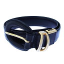 【スプリングセール】ランセル ベルト ファッションアイテム ブラック×ゴールド LANCEL 【ランセル】 t14817s 【中古】