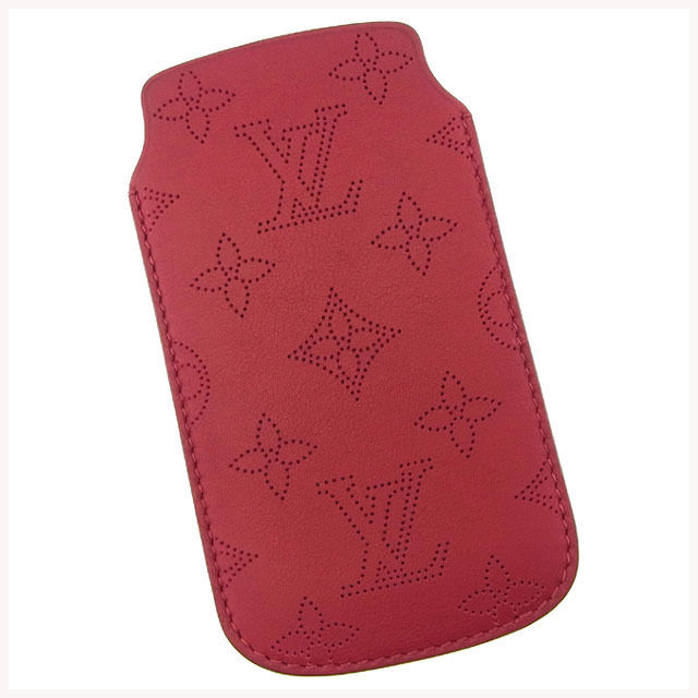 【冬のTHEセール 30 OFF】【残り1点】 【中古】 ルイヴィトン Louis Vuitton iPhone SE 5 S ケース アイフォン5ケース レディース ソフトケース ユライユ(レッド) 【ルイ ヴィトン】 T11629