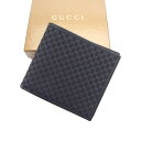 【春の大感謝祭 30％OFF】グッチ GUCCI 二つ折り札入れ レディース ブラック 【グッチ】 T12707 【中古】