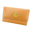 【冬のTHEセール 30%OFF】ブルガリ BVLGARI キーケース 6連キーケース レディース ライトブラウン×ゴールド 【ブルガリ】 T14213 【中古】