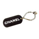 【スプリングセール】シャネル キーホルダー プレート シルバー CHANEL 【シャネル】 t14069s 【中古】