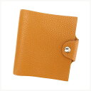 【スプリングセール】エルメス HERMES 手帳カバー ミニサイズ レディース アジェンダ ライトブラウン×シルバー 【エルメス】 T16058 【中古】