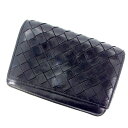 【スプリングセール】ボッテガ ヴェネタ BOTTEGA VENETA カードケース カード レディース ブラック 【ボッテガ・ヴェネタ】 T12557 【中古】
