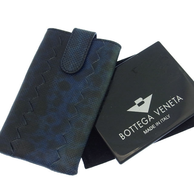 【スプリングセール30％OFF】ボッテガ ヴェネタ BOTTEGA VENETA スマホケース スマートフォンケース レディース ブルー系 【ボッテガ・ヴェネタ】 T14296 【中古】