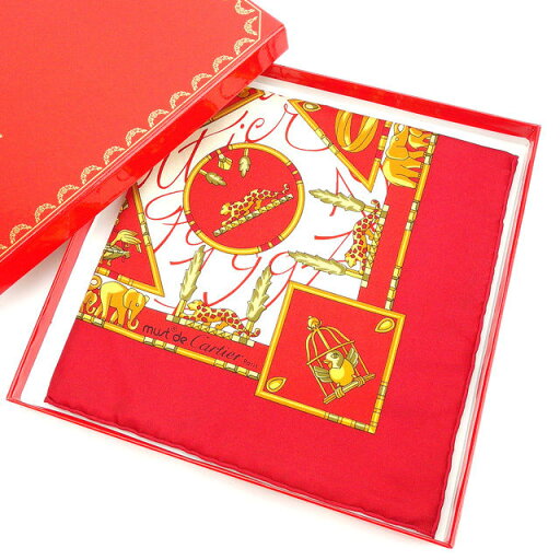 【楽天スーパーSALE40%OFF】カルティエ Cartier スカーフ ファッションアイテム レディース レッド×イエローゴールド系 【カルティエ】 T13306 【中古】 【楽天スーパーSALE40%OFF】カルティエ Cartier スカーフ ファッションアイテム レディース レッド×イエローゴールド系 【カルティエ】 T13306 【中古】